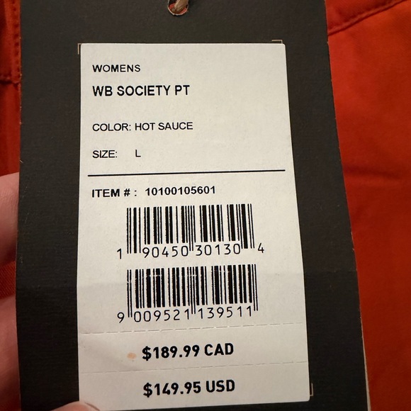 Burton Burnt Orange Women's Snow Pants - Picture 2 of 5